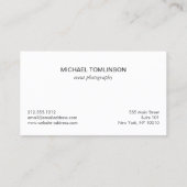 Gewoon verklaard Visitekaartje van de fotograaf (Achterkant)