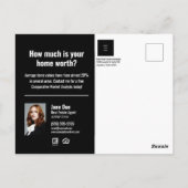 Gewoon verkocht - Black Modern - Briefkaart (Achterkant)