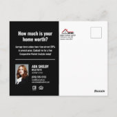 Gewoon verkocht Briefkaart - Black Modern (Achterkant)