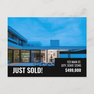 Gewoon verkocht Briefkaart - Black Modern