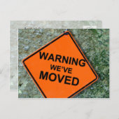 GEWOON VERPLAATSDE POSTKAARTEN - AANKONDIGINGSKAART (Voorkant / Achterkant)