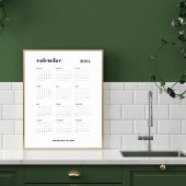 Gewoon vet | Zwart-wit kalender 2024 Poster
