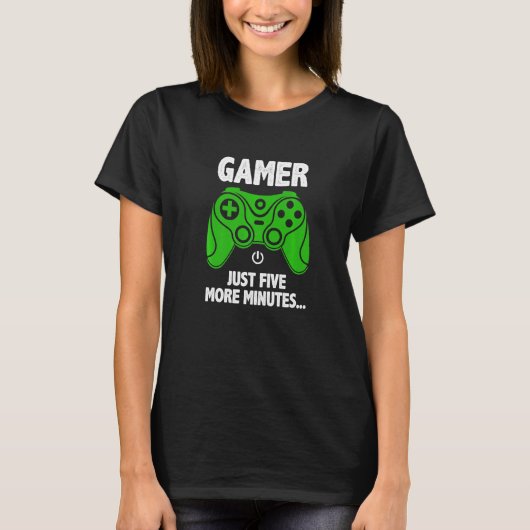 Gewoon vijf minuten extra videogames Controller Co T-shirt (Voorkant)