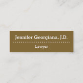 Gewoon Visitekaartje en professioneel jurist (Voorkant)