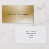 Gewoon Visitekaartje - Goud (Voorkant / Achterkant)