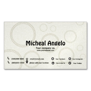 Gewoon visitekaartje magneet