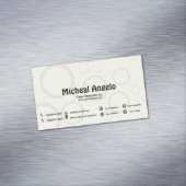 Gewoon visitekaartje magneet (Voorbeeld)