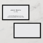 Gewoon Visitekaartje met zwarte rand (Voorkant / Achterkant)