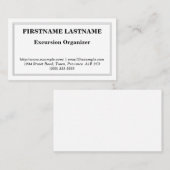 Gewoon Visitekaartje voor Excursion Organizer (Voorkant / Achterkant)