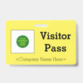 Gewoon "Visitor Pass"-toegangspasje Badge (Back)