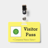 Gewoon "Visitor Pass"-toegangspasje Badge (Front with Clip)