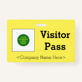 Gewoon "Visitor Pass"-toegangspasje Badge (Voorkant)