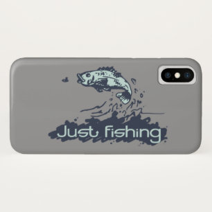 Gewoon vissen mannen grijze iphone case