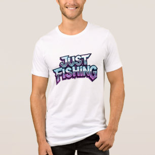 Gewoon Vissen Neon Gloeiende Grappige Cadeau voor Tri-Blend Shirt