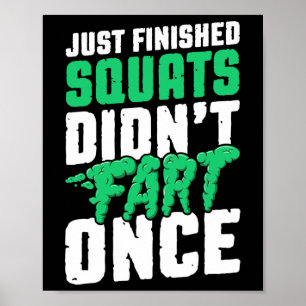 Gewoon voltooid pleisters Didnt Fart Once Bodybuil Poster