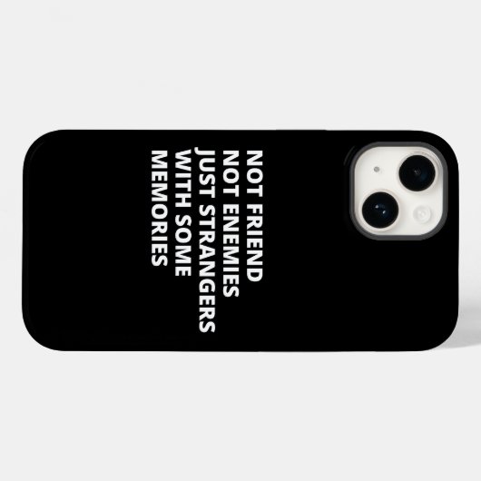 Gewoon vreemden met enkele herinneringen Grappig Case-Mate iPhone Case (Achterkant (horizontaal))