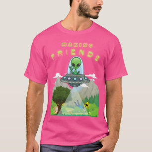 Gewoon vrienden maken t-shirt