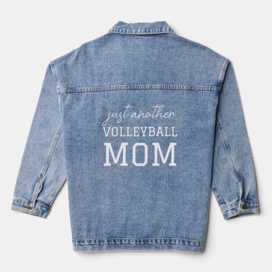 Gewoon weer een volleybal mam denim jas jacket (Achterkant)