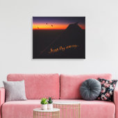 Gewoon weg canvas afdruk (Insitu (Woonkamer))