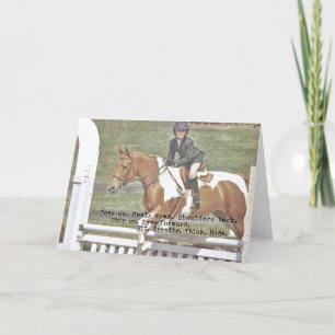 GEWOON WENSKAART SPRINGEN BEDANKKAART