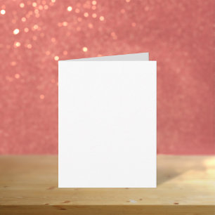 Gewoon wit 4 "x 5,6" Kleine blanco verjaardag Kaart