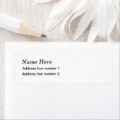 Gewoon wit adreslabel etiket (Insitu)