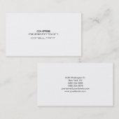 Gewoon wit, dubbelzijdig Visitekaartje (Voorkant / Achterkant)