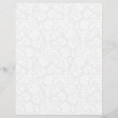 Gewoon wit en zwart  Floral Damaskers Flyer (Achterkant)