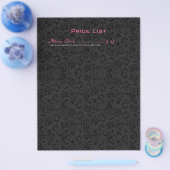 Gewoon wit en zwart  Floral Damaskers Flyer (Enkel)