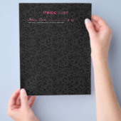 Gewoon wit en zwart  Floral Damaskers Flyer (Hand)