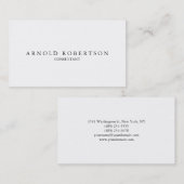 Gewoon wit professioneel Visitekaartje (Voorkant / Achterkant)