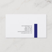 Gewoon wit rood blauw aantrekkelijk Visitekaartje (Achterkant)