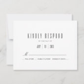 Gewoon wit | Weddenschap RSVP (Voorkant)