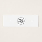 Gewoon witte, aangepaste logo met oorenkaart mini visitekaartjes (Voorkant)