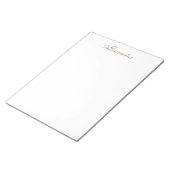 Gewoon witte vaste kleur Pas deze aan Notitieblok (Schuin)