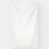 Gewoon witte vaste kleur Pas deze aan Spandoek (Verticaal)
