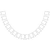 Gewoon witte vaste kleur Pas deze aan Vlaggetjes (Alle)