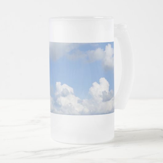 Gewoon Wolken Frosted Mok (Voorkant rechts)