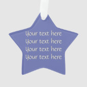 Gewoon ZigZag-marineblauw Ornament (achterkant)