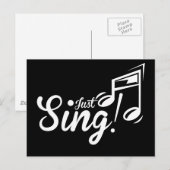Gewoon zingen. briefkaart (Voorkant / Achterkant)