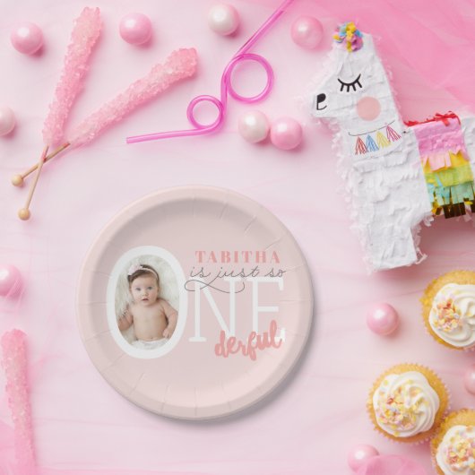 gewoon zo ONEderful Papieren Bordje (Feest)