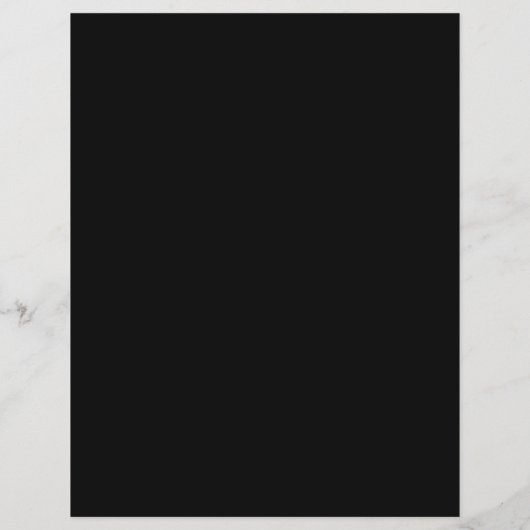 Gewoon zwart 8,5 "x 11" Gloss Blank Wedding Progra (Achterkant)