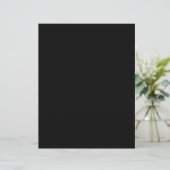Gewoon zwart 8,5 "x 11" Gloss Blank Wedding Progra (Staand voorkant)