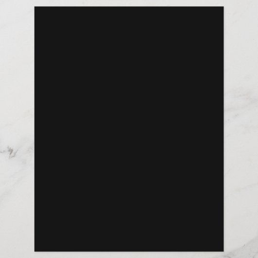 Gewoon zwart 8,5 "x 11" Gloss Blank Wedding Progra (Voorkant)