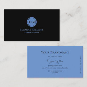Gewoon zwart en blauw met Logo Professional Visitekaartje