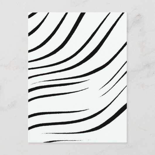 Gewoon zwart en wit briefkaart (Voorkant)