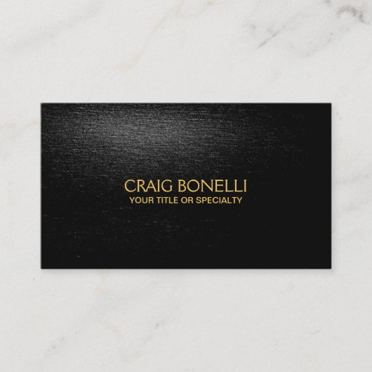 Gewoon zwart grijs Visitekaartje (Voorkant)
