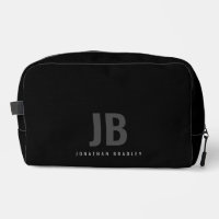 Gewoon zwart modern minimalistisch monogram
