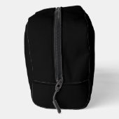 Gewoon zwart modern minimalistisch monogram toilettasje (Rechts)