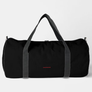 Gewoon Zwart Print Cut Naai Grote Duffel Bag Plunjezak
